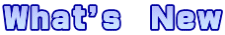 Ｗｈａｔ’ｓ　Ｎｅｗ